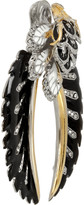 Thumbnail for your product : Roberto Cavalli Indian Flower enameled Swarovski crystal clip earrings
