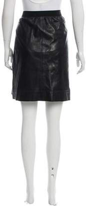 Marc Jacobs Leather Knee-Length Skirt