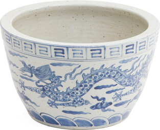 TJMAXX 12X7In Ming Dragon Bowl