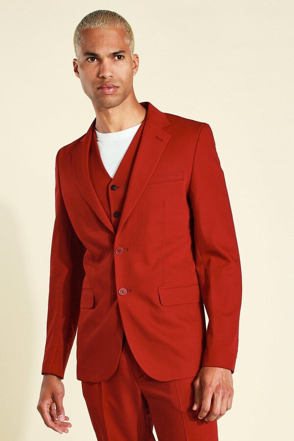 red suit jacket mens uk