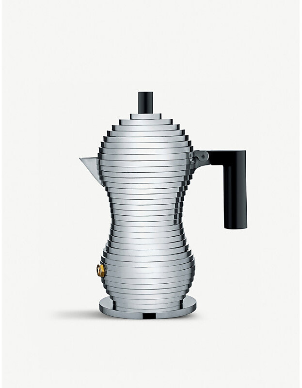 Alessi Nocolor Pulcina Aluminium Casting Espresso Coffee Maker 16.5cm