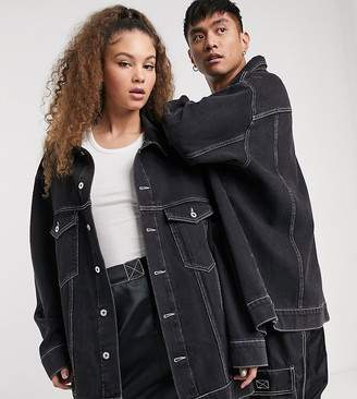 collusion oversized denim jacket