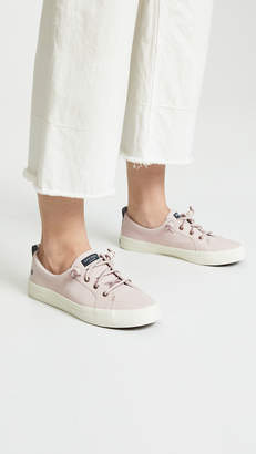 Sperry Womens Crest Vibe Washable Leather Sneakers 