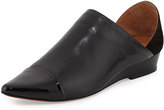 Thumbnail for your product : Derek Lam 10 Crosby Ava Capped Pointed-Toe Flat, Black