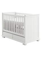 Thumbnail for your product : House of Fraser Kidsmill Malmo Pure White Cot bed with Drawers