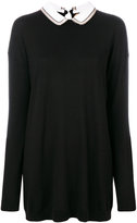 Thumbnail for your product : No.21 collar knitted sweater