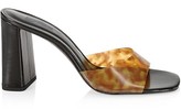 Thumbnail for your product : Bzees Juju Tortoise Vinyl & Leather Mules