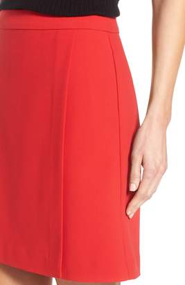 Halogen Wrap Front A-Line Skirt (Petite)