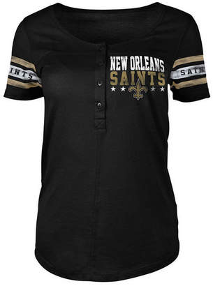 5th & Ocean Women New Orleans Saints Button Down T-Shirt