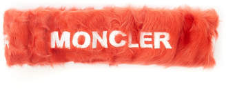 Moncler Genius Logo-Embroidered Shearling Headband