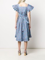 Thumbnail for your product : Paco Rabanne Ruffle Trim Midi Dress