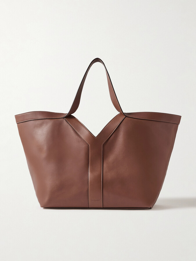 Saint Laurent Y Leather Tote - Brown