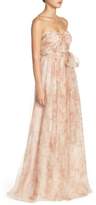 Thumbnail for your product : Jenny Yoo Annabelle Print Tulle Convertible Column Gown