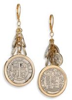 Thumbnail for your product : Kenneth Jay Lane Framed Cluster Charm Drop Earrings