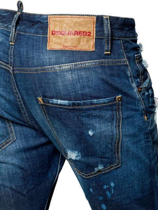 DSQUARED2 16.5cm Kenny Twist Patches Denim Jeans