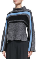 Thumbnail for your product : Tibi Striped Cape Wool Sweater