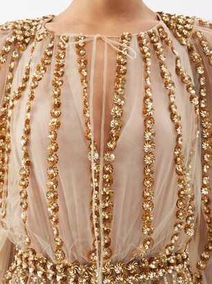 Valentino Garavani Pearl And Sequin-embellished Tulle Gown