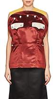 Thumbnail for your product : Calvin Klein Women's Colorblocked Satin Uniform Top-Wine