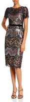 Thumbnail for your product : BCBGMAXAZRIA Metallic Lace Cocktail Dress