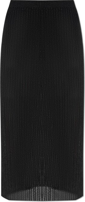 Maison Margiela Ribbed Knit Midi Skirt