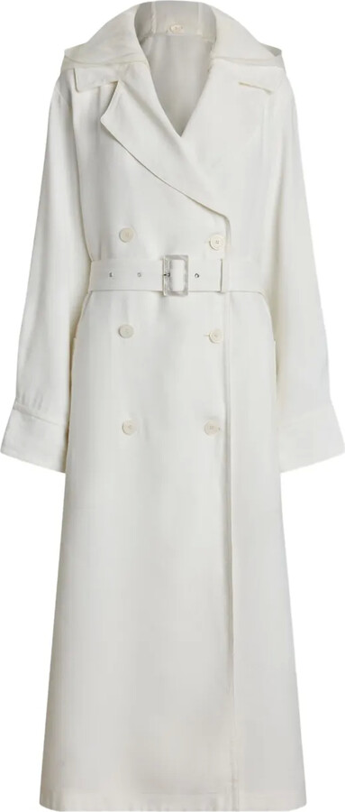 Ralph Lauren Collection Double-Breasted Belted Trench Coat