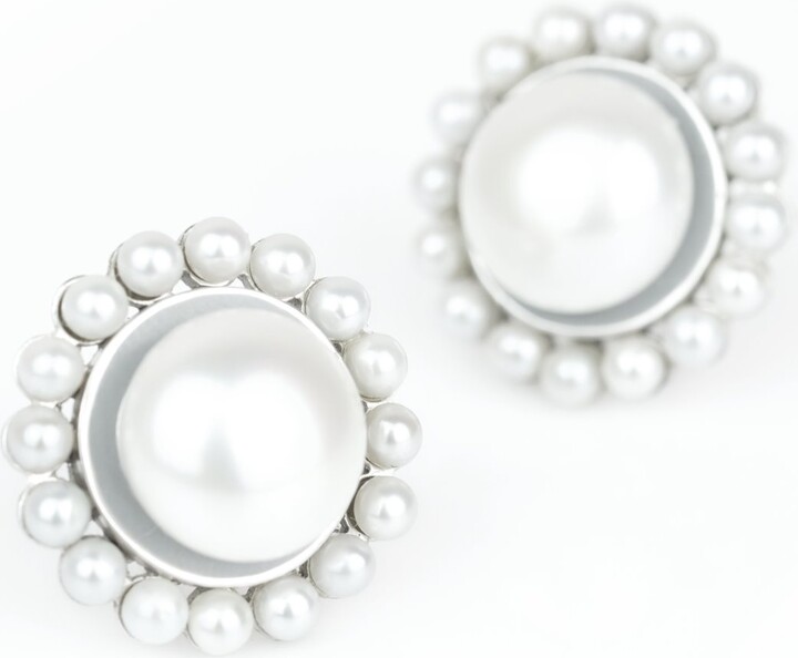Matara Classic Sunflower Pearl Earrings ShopStyle