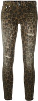 Thumbnail for your product : R 13 Leopard Print Skinny Jeans