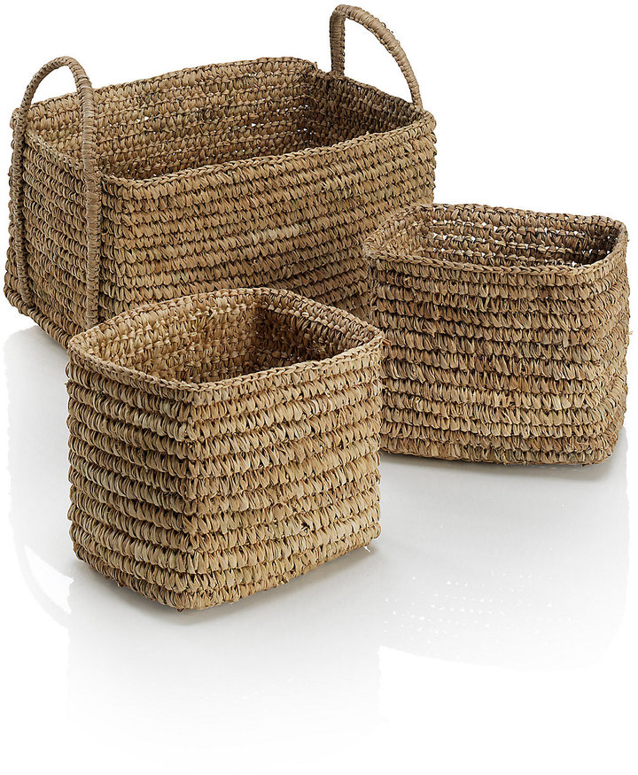Marks and Spencer 3 Rectangular Sisal Baskets ShopStyle Home