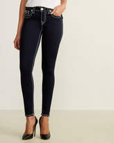 Thumbnail for your product : True Religion Contrast Stitch Skinny Mid-Rise Jeans