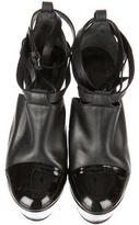 Thumbnail for your product : Philosophy di Alberta Ferretti Leather Wedges