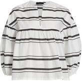 Thumbnail for your product : Piazza Sempione Striped Light Cotton Silk Shirt