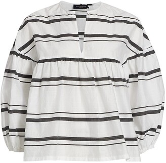 Piazza Sempione Striped Light Cotton Silk Shirt