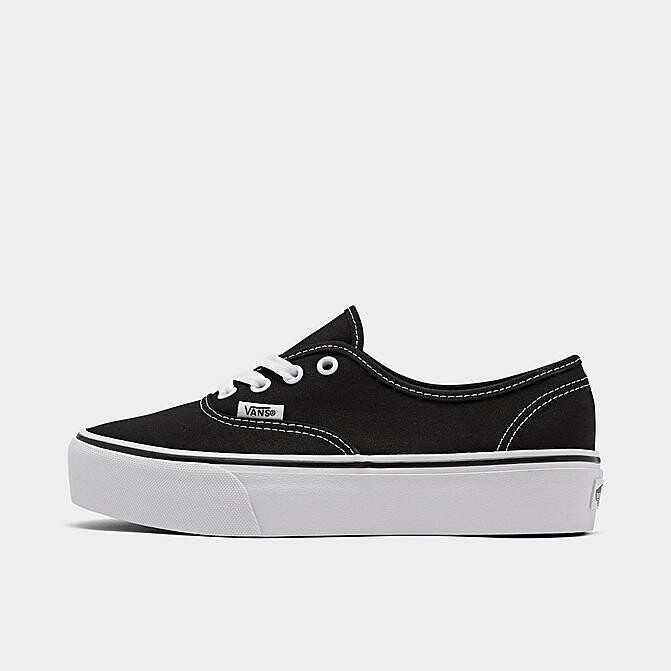 all black authentic platform vans