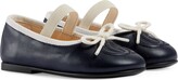 Thumbnail for your product : Gucci Toddler Double G ballet flat