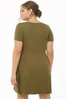 Thumbnail for your product : Forever 21 Plus Size Scoop Neck Skater Dress
