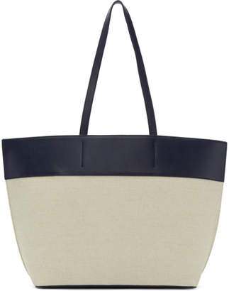 A.P.C. Blue and Off-White Totally Tote