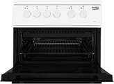Thumbnail for your product : Beko KDC533AW 50cm Twin Cavity Electric Cooker