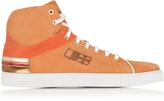Thumbnail for your product : D’Acquasparta D'Acquasparta  D Plus B Orange High Top Suede Sneaker