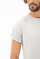 Thumbnail for your product : 21men 21 MEN Heathered Cuff-Sleeve Tee