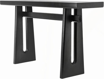 Latitude Run Elegant Console Table with Geometric Silhouette – Perfect Architectural Touch for Living Room, Entryway, and Hallway