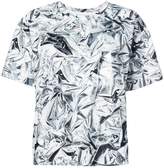Thumbnail for your product : MM6 MAISON MARGIELA creased foil print T-shirt