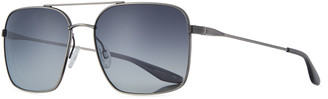 Barton Perreira Men's Metal Squared Aviator Sunglasses