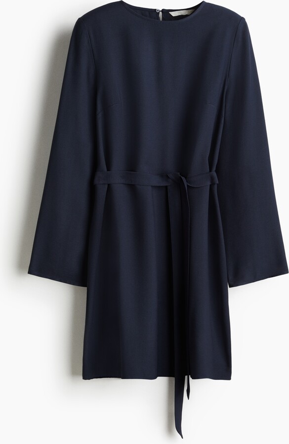 h&m tie belt dress