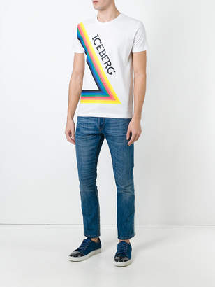 Iceberg triangle print T-shirt