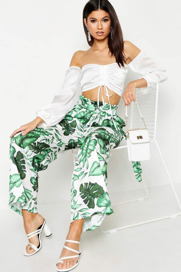 Fashion Look Featuring Alice Olivia Wide-Leg Pants and boohoo