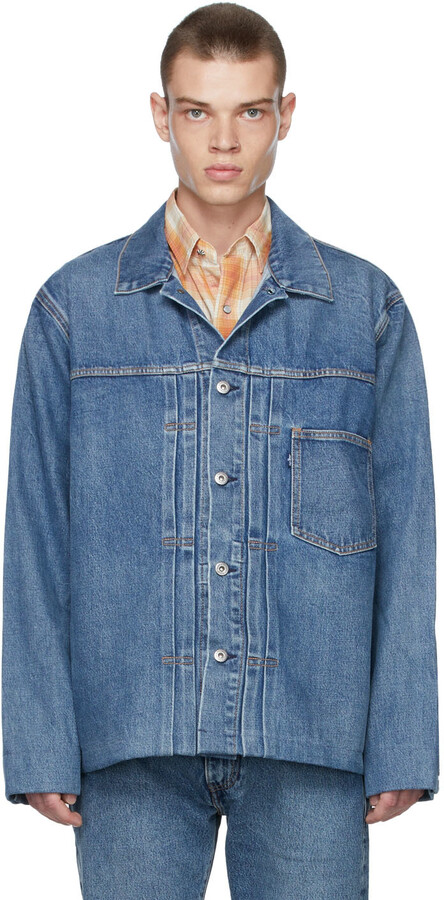Levi's Made & Crafted Blue Tailored Trucker Denim Jacket - ShopStyle