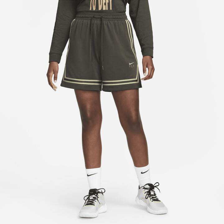 Nike Women's Fly Crossover Basketball Shorts in Green ShopStyle
