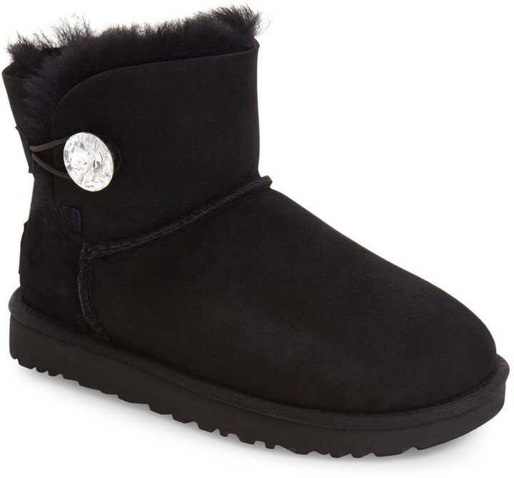 UGG Mini Bailey Button Bling Boot - ShopStyle