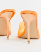 Thumbnail for your product : Public Desire Hook orange clear mules