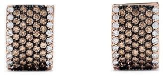 Effy 14K Rose Gold Espresso and White Diamond Earrings, 1.97 TCW